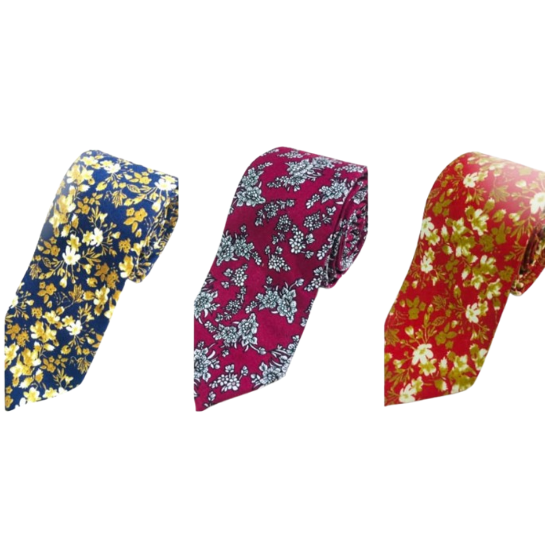 Corbata Floreada para Caballero – Estilo con Personalidad