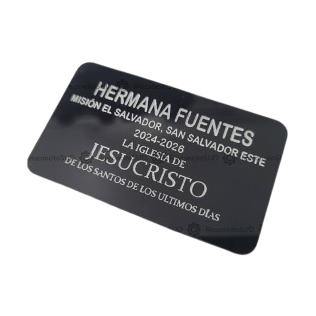 Placa de Misionero Personalizada – Réplica con Propósito y Significado