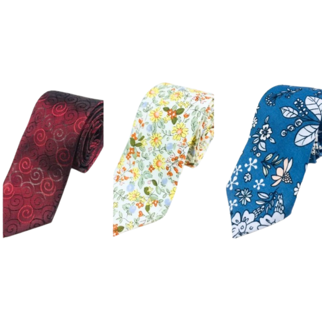 Corbata Floreada para Caballero – Estilo con Personalidad
