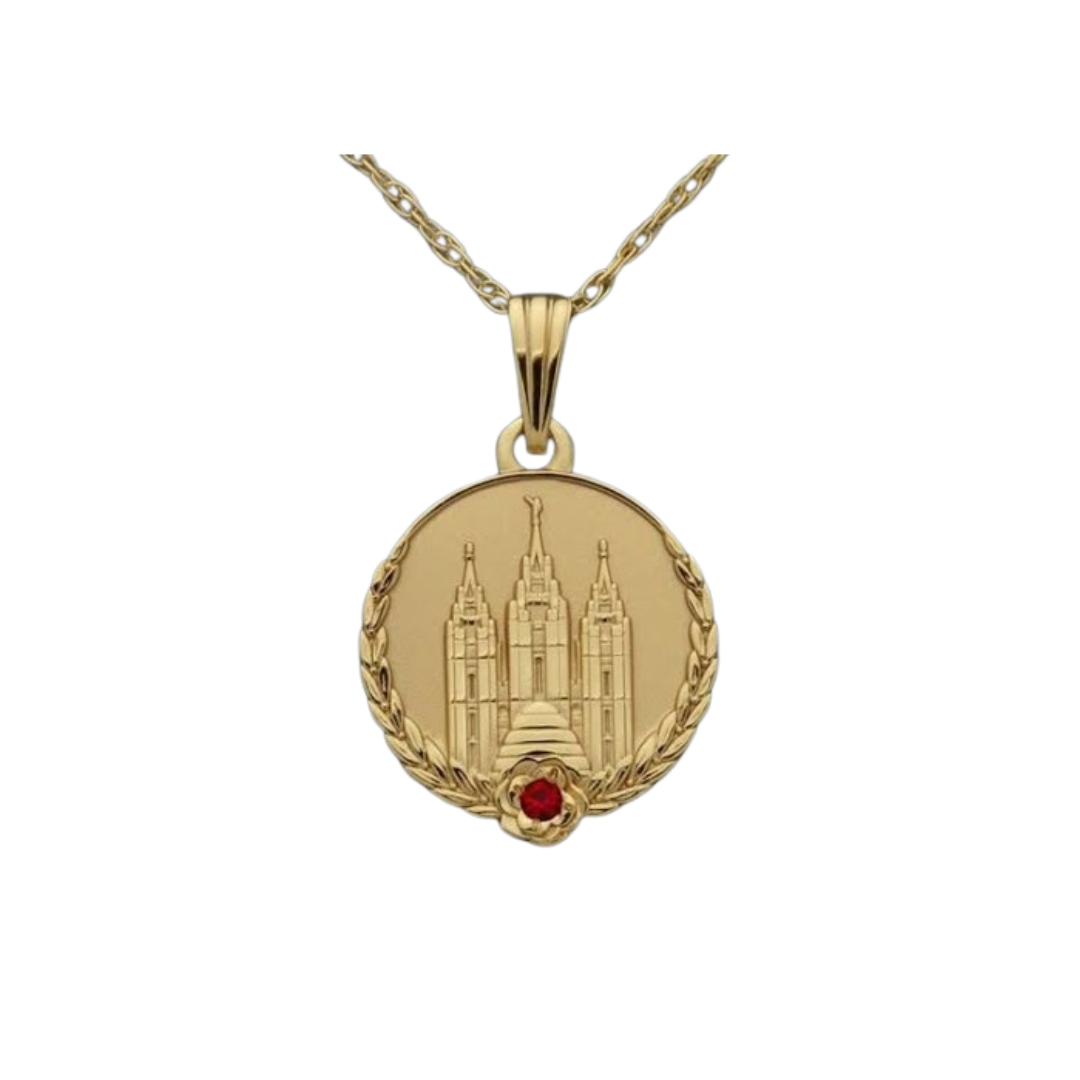 Collar Mujer Virtuosa – Templo de Salt Lake (Dorado o Plateado)