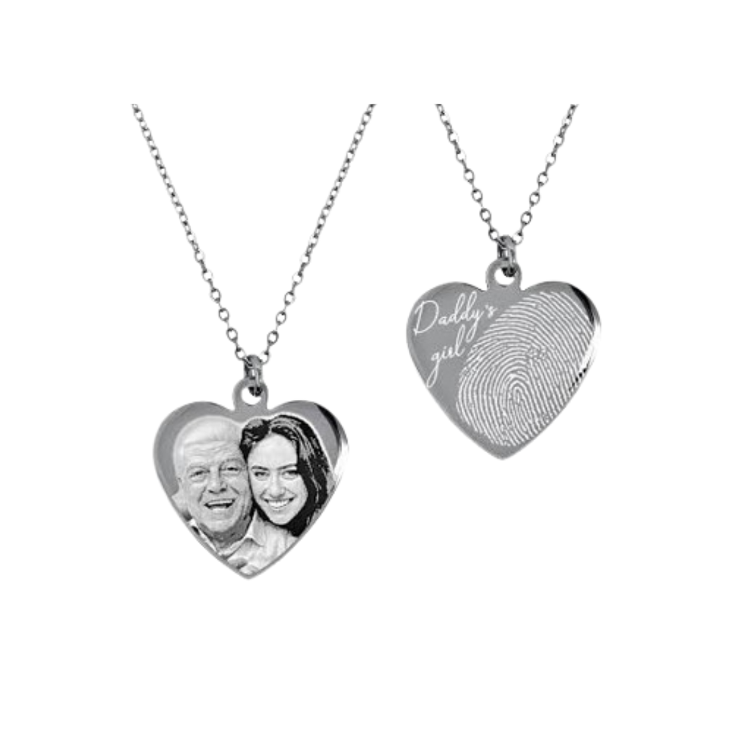 Collar Personalizado con Dije Grabado – Lleva Siempre Contigo a Quien Amas