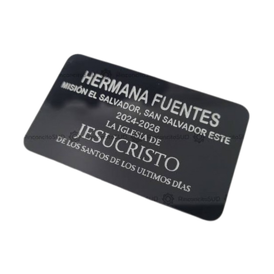 Placa de Misionero Personalizada – Réplica con Propósito y Significado