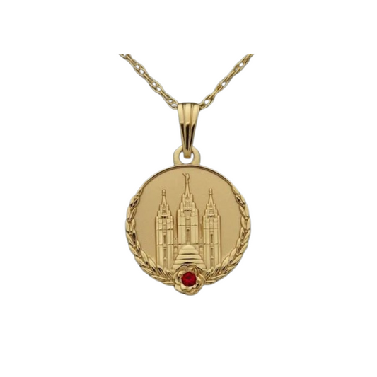 Collar Mujer Virtuosa – Templo de Salt Lake (Dorado o Plateado)